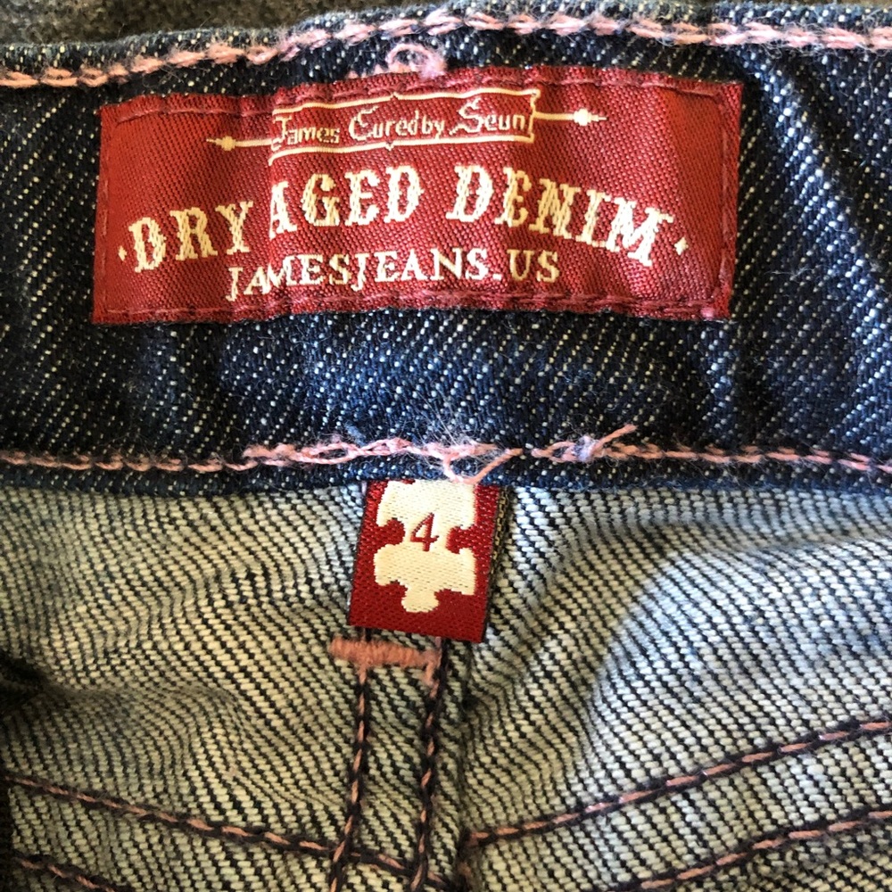 Dry Age Jeans baby james jeans pink crystal bandit Size 4 bling - Picture 9 of 12